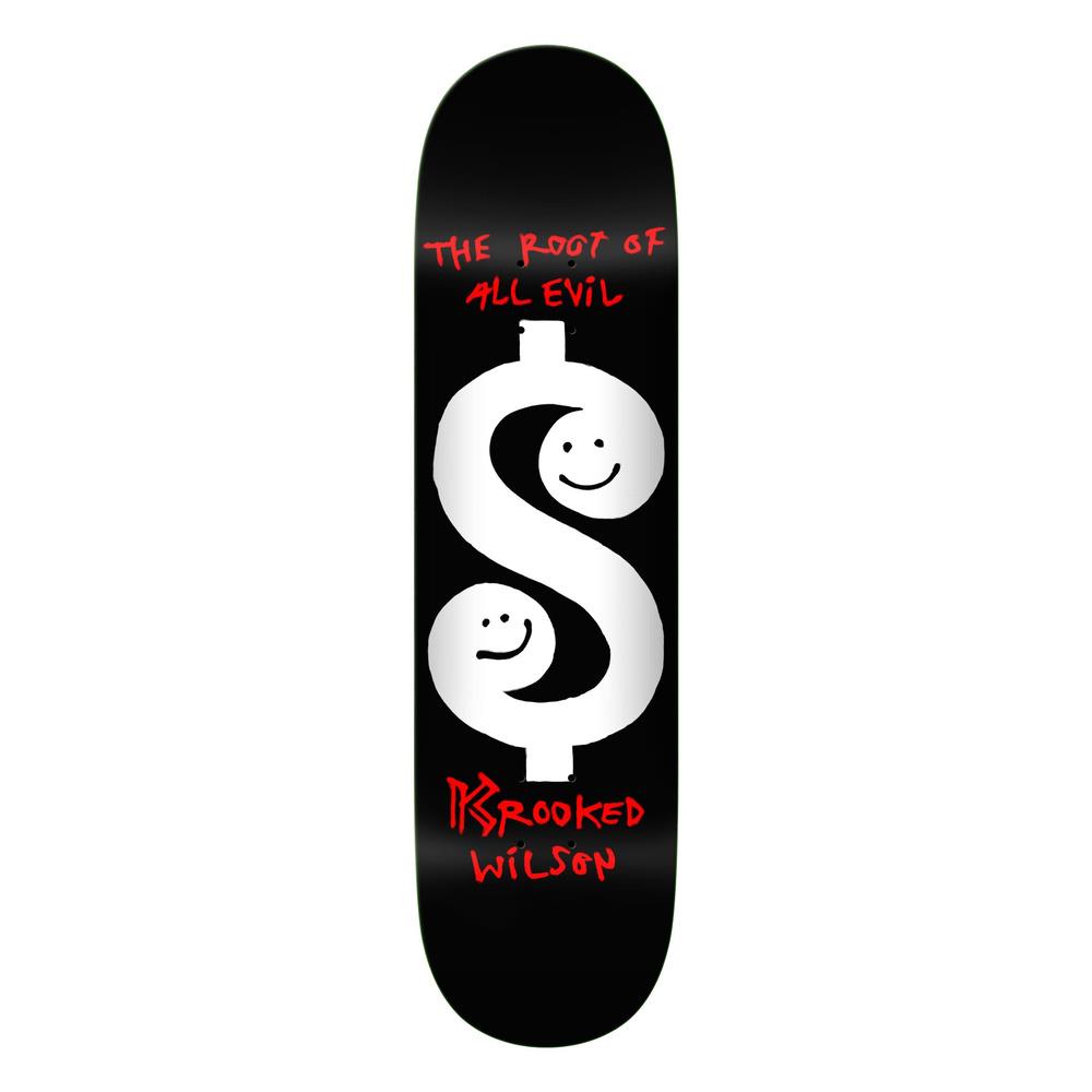 Krooked Wilson Root Skateboard Deck Black 8.5"