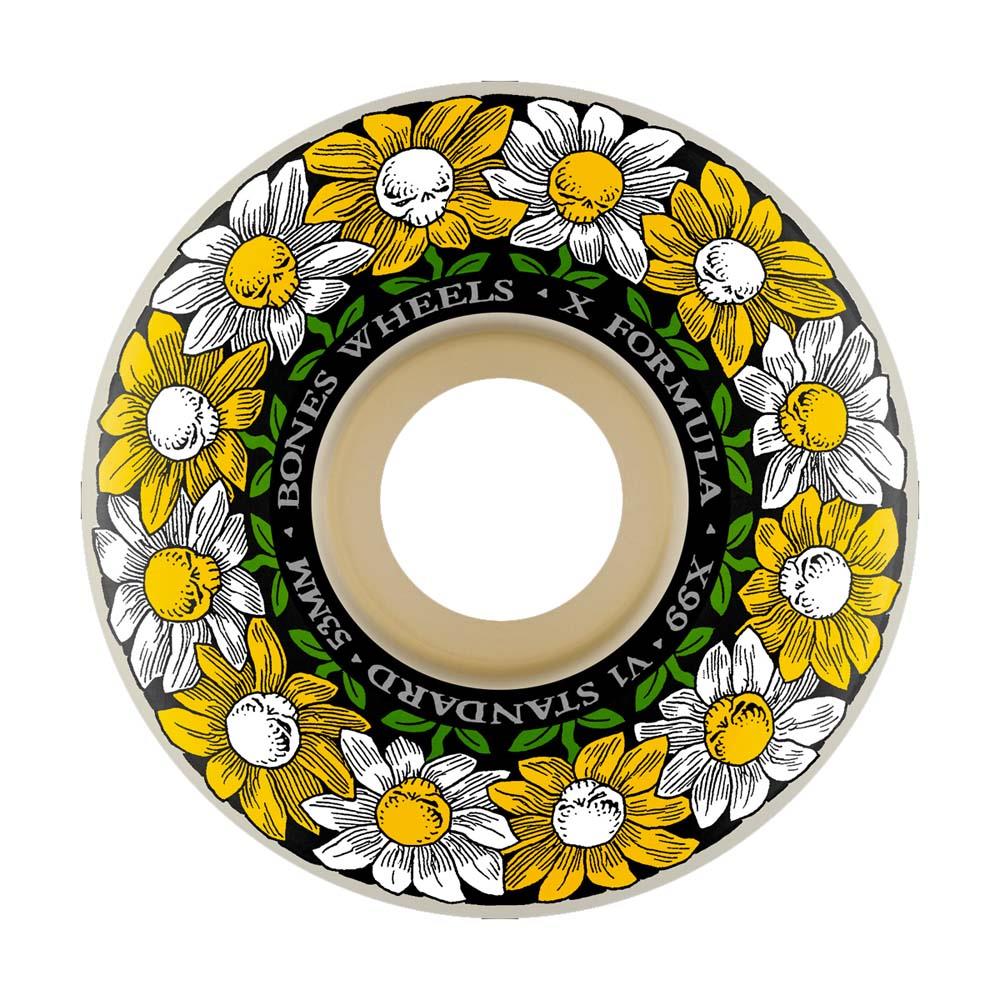 BONES™ Wheels 'Pushing Up Daisies' X-Formula V1 Skateboard Wheels 99A 53mm