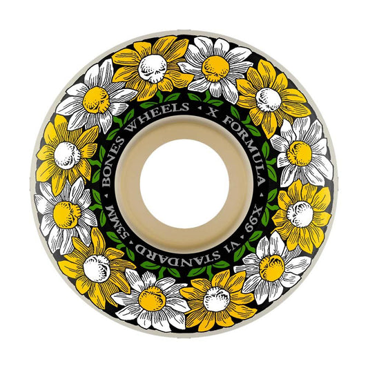 BONES™ Wheels 'Pushing Up Daisies' X-Formula V1 Skateboard Wheels 99A 53mm