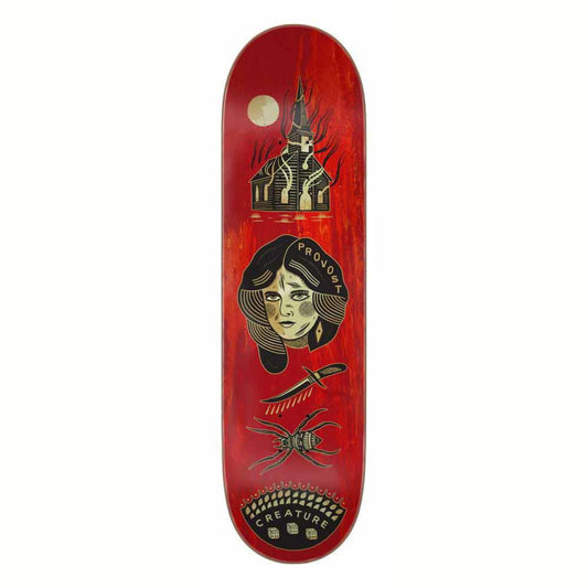 Creature Skateboard Deck Provost Origins Red/Black/Gold 8.47"