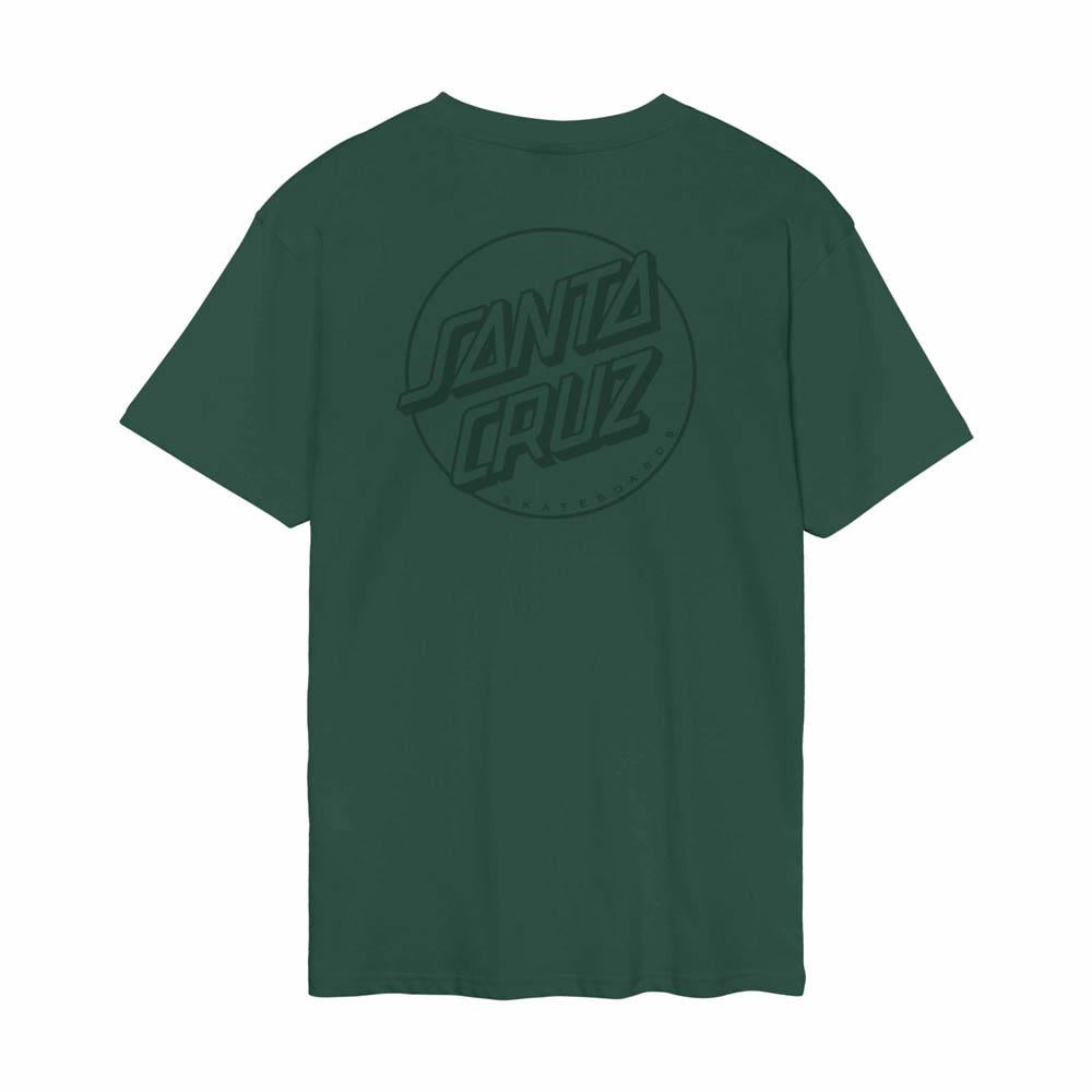 Santa Cruz Tonal Opus Dot Stripe T-Shirt Kale Green