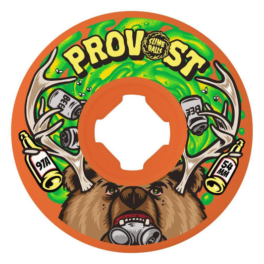 Slime Balls Skateboard Wheels Collin Provost Beer Guest Orange Vomit Mini 97a 54mm