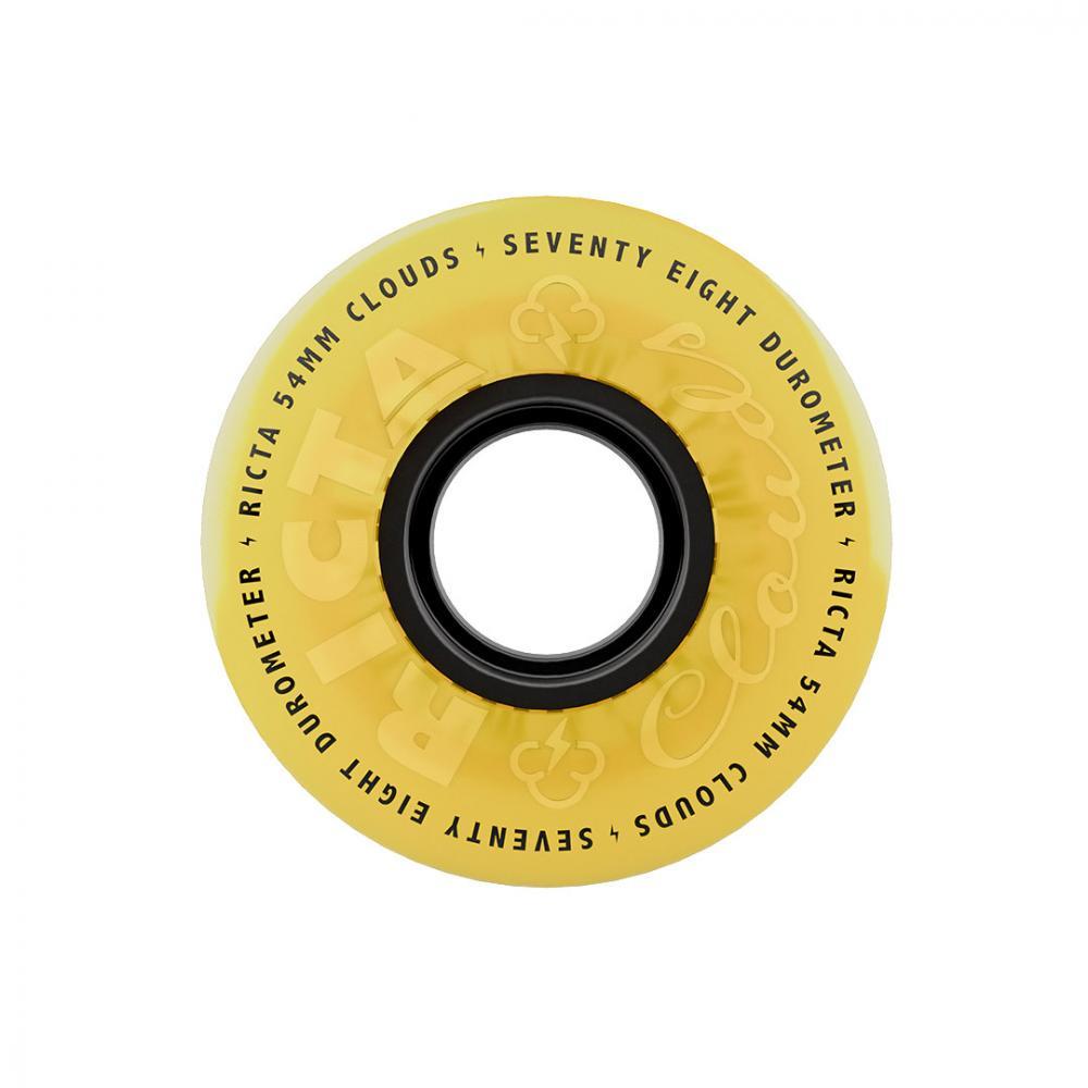 Ricta Skateboard Wheels Clouds 78a Yellow Black 54mm