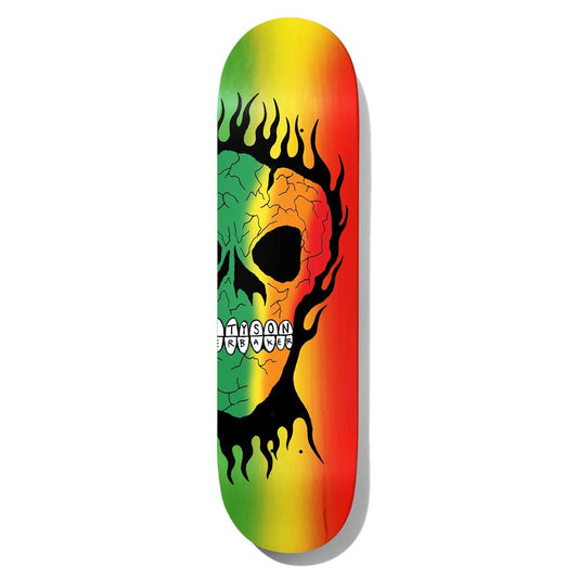 Baker Tyson Peterson Rasta Skull Skateboard Deck B2 8.25"