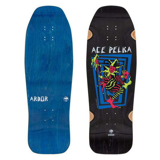 Arbor Pro Skateboard Deck Ace Pelka 10.0 Death Card Multi 10"