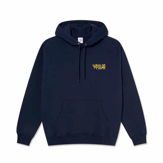 Polar Skateboards Anyone Out There Dave Hooded Sweatshirt New Navy