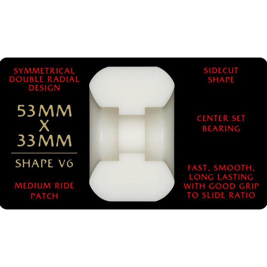 Powell-Peralta Dragon Formula V6 Red Skateboard Wheels 53mm 93A