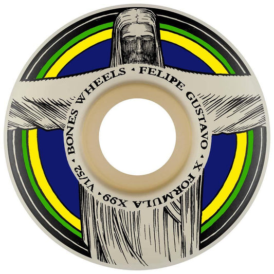 BONES X-Formula Gustavo Redeemer V1 Standard Skateboard Wheels 99A 52mm