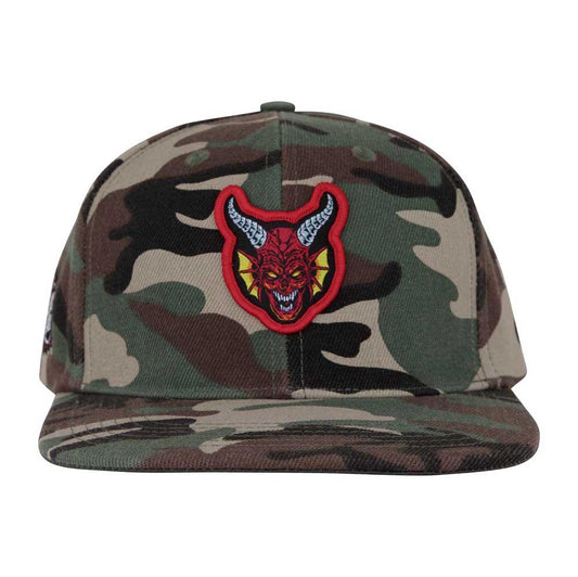 Santa Cruz X Stranger Things Hellfire Club Snapback Cap Camo
