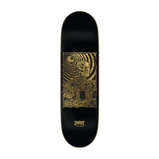 Creature VX Skateboard Deck Fortress SM Black Gold 9"