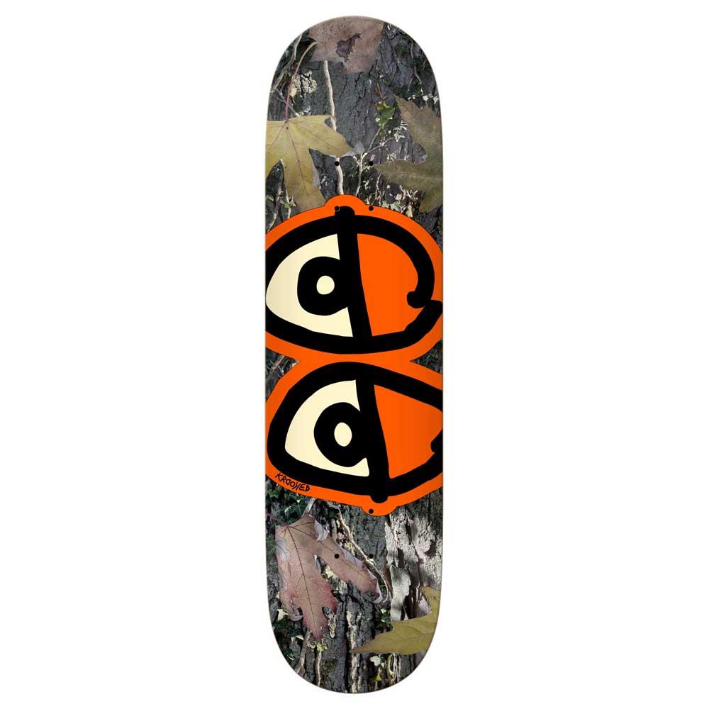 Krooked Skateboards Team Eyes Camo Skateboard Deck 8.25"