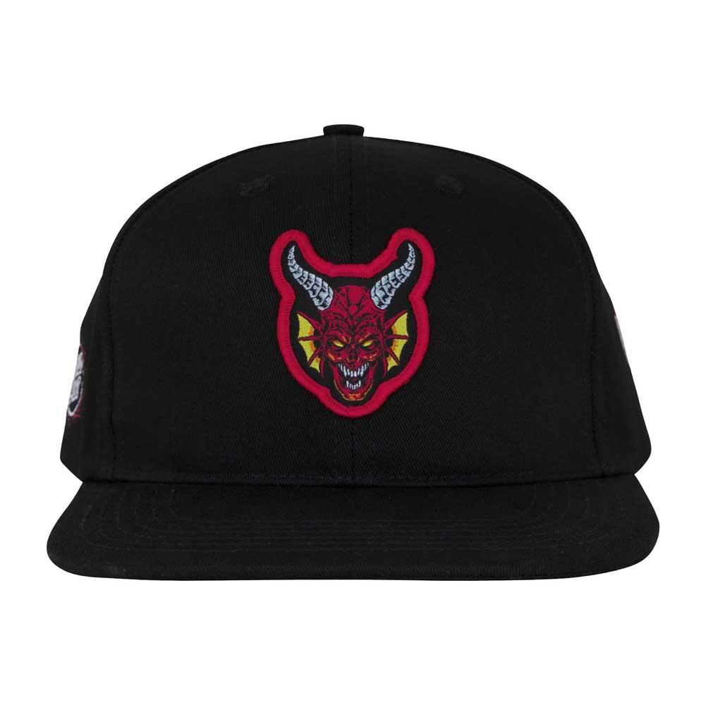 Santa Cruz X Stranger Things Hellfire Club Snapback Cap Black