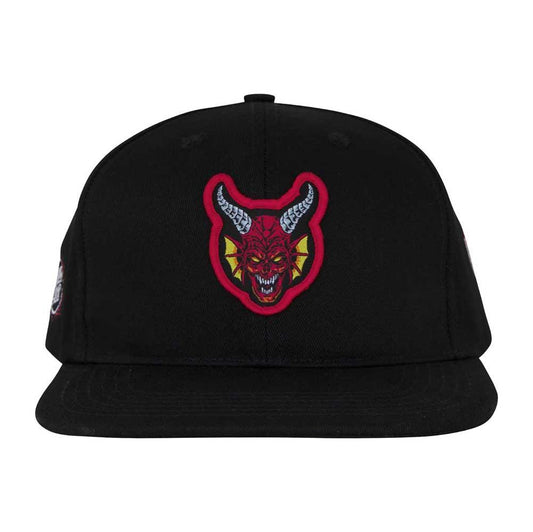 Santa Cruz X Stranger Things Hellfire Club Snapback Cap Black