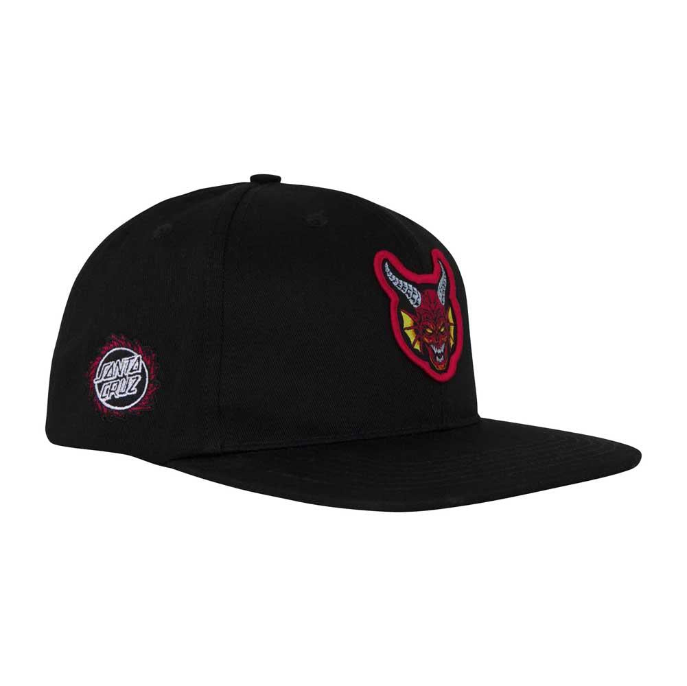 Santa Cruz X Stranger Things Hellfire Club Snapback Cap Black
