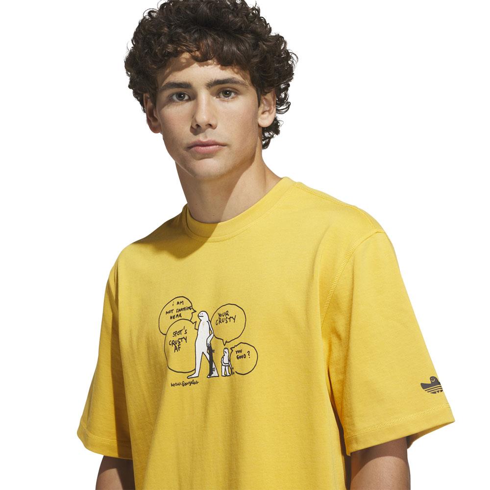 Adidas Skateboarding Gonz Crusty T-Shirt Pre Yellow Black