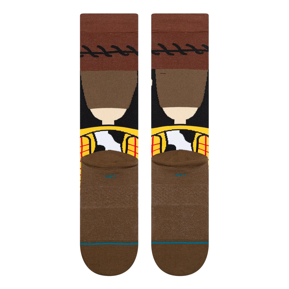 Stance X Toy Story Woody Crew Socks Brown Large Uk7-11