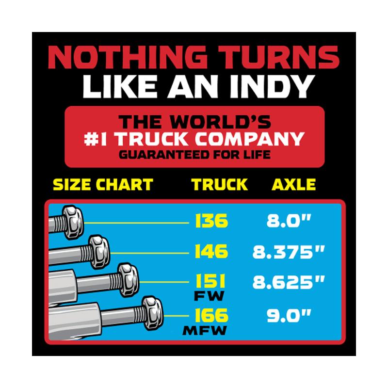 Indy Skateboard Trucks Stage 4 Standard Black 215mm