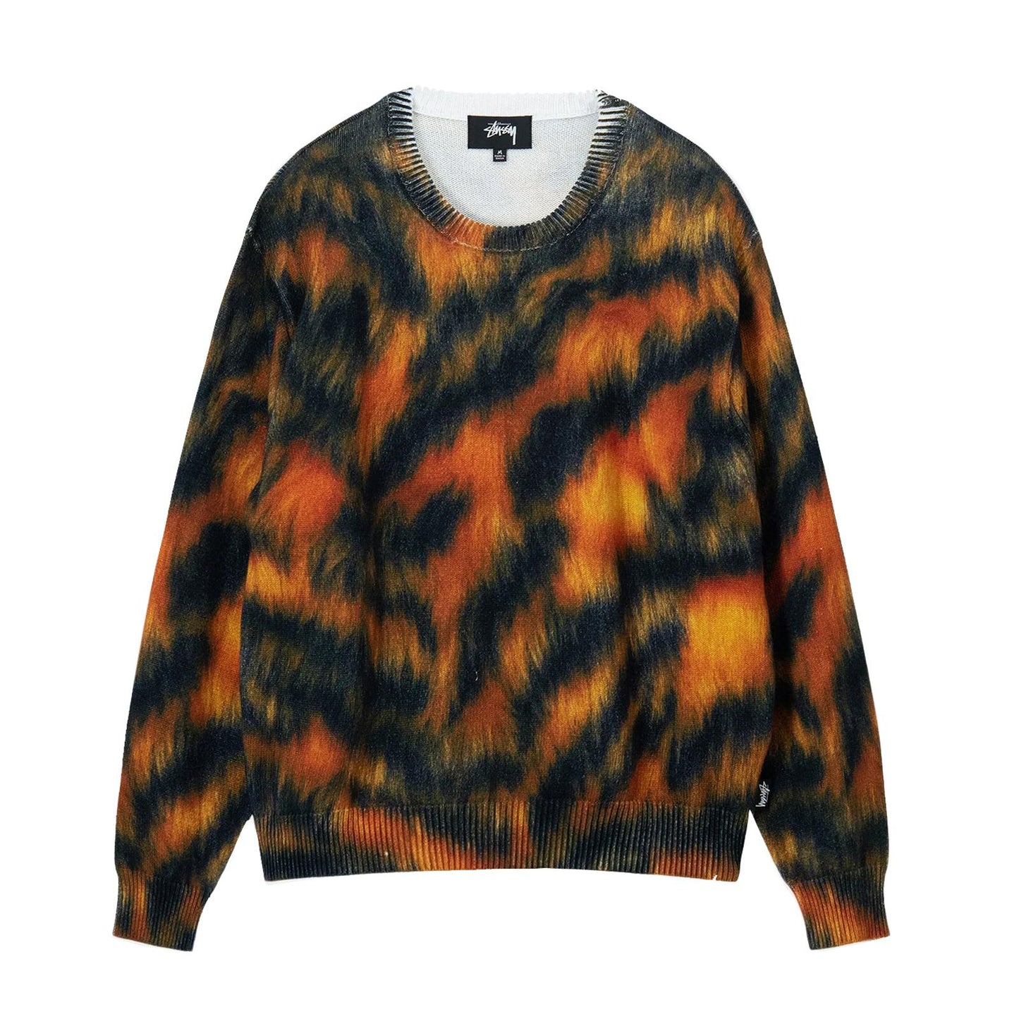 Stussy Printed Fur Sweater Tiger Camo