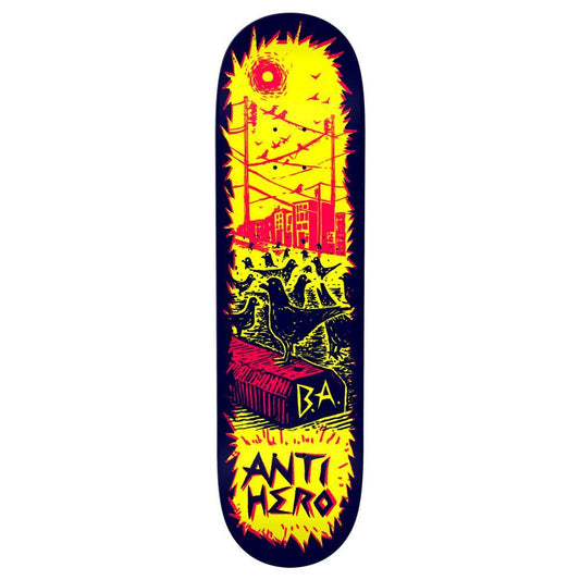 Anti Hero Pro Skateboard Deck B.A. Pigeon Vision Yellow 8.75"