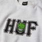 HUF X Spitfire Union Crewneck Sweatshirt Heather Grey
