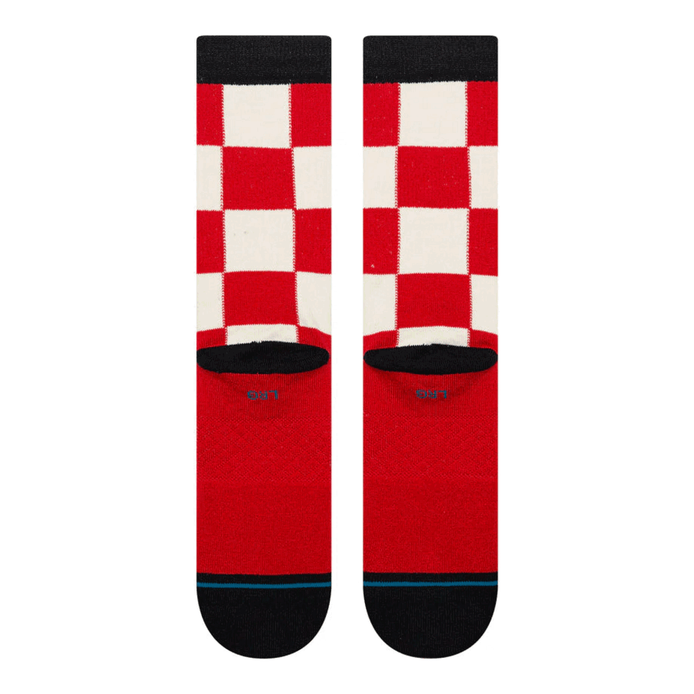 Stance Chaturanga Crew Socks Red Large Uk7-11