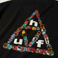 HUF X Spitfire Sticker TT Short Sleeve T-Shirt Black