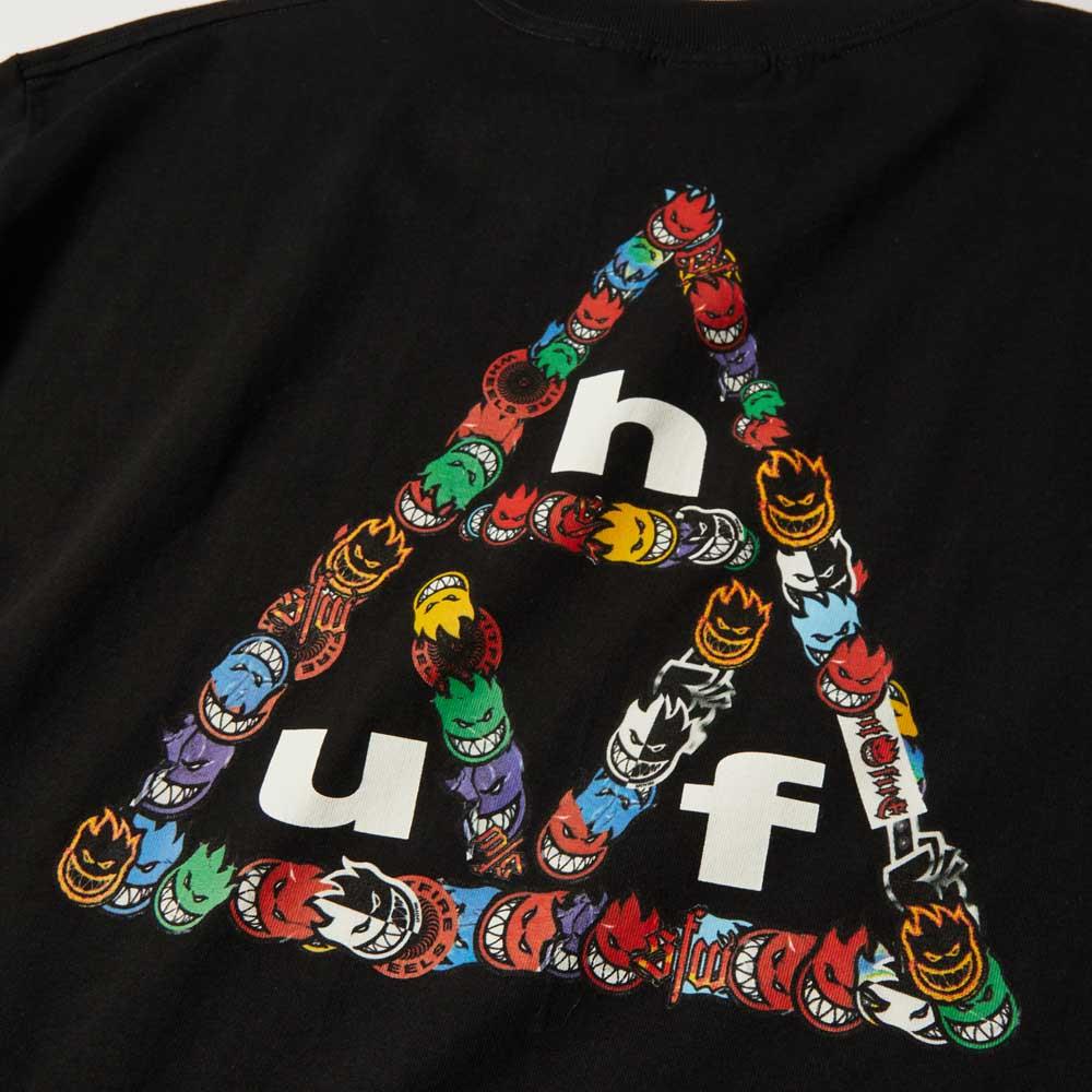 HUF X Spitfire Sticker TT Short Sleeve T-Shirt Black