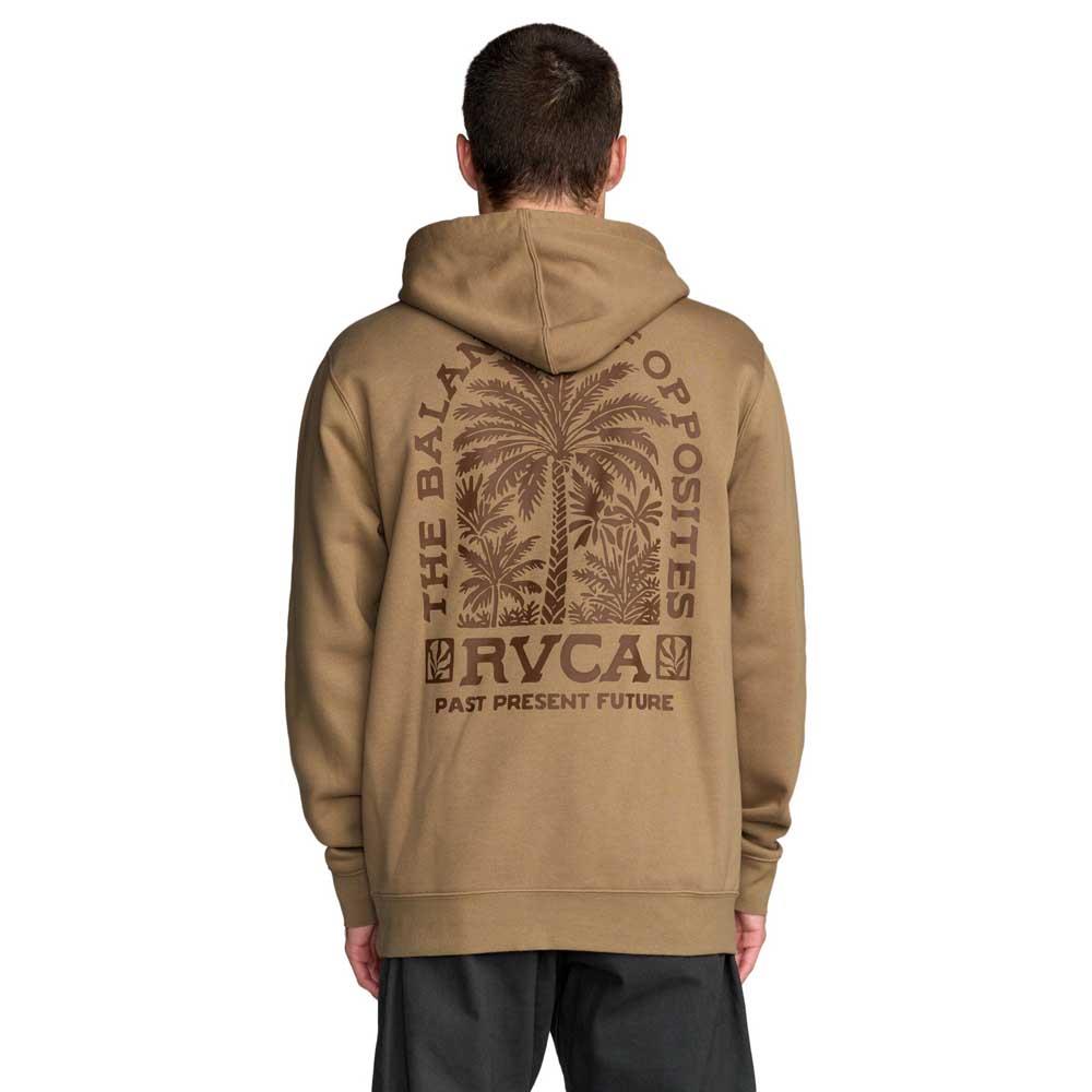 RVCA Palm Grove Hooded Sweatshirt Basic Fleece Coyote