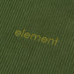 Element Lowcase Corduroy Zip Hooded Sweatshirt Bronze Green