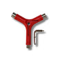 G-Tool Y Skateboard Tool with Axle Rethreader Red