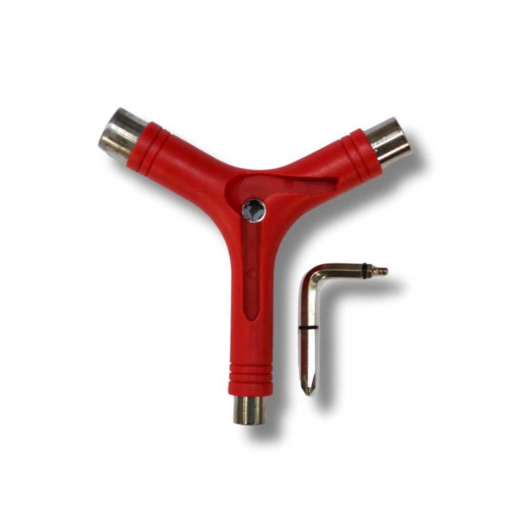 G-Tool Y Skateboard Tool with Axle Rethreader Red