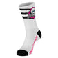 Powell Peralta Ripper Cotton Socks Striped Pink Black White UK7-11