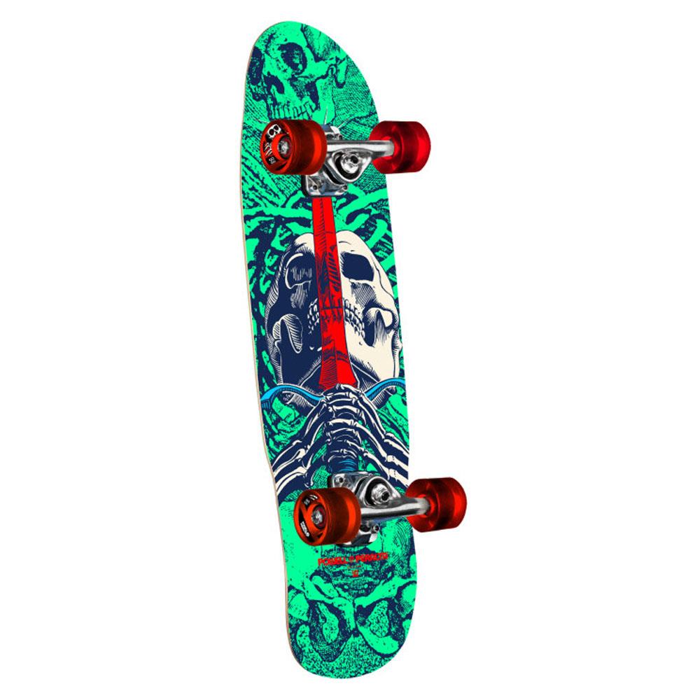 Powell Peralta Skull & Sword Cruiser Factory Complete Skateboard Mint Navy 8"