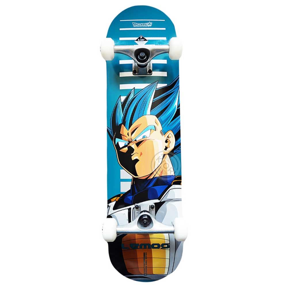 Primitive x Dragonball Z Lemos Vegeta Factory Complete Skateboard Teal 8.25"