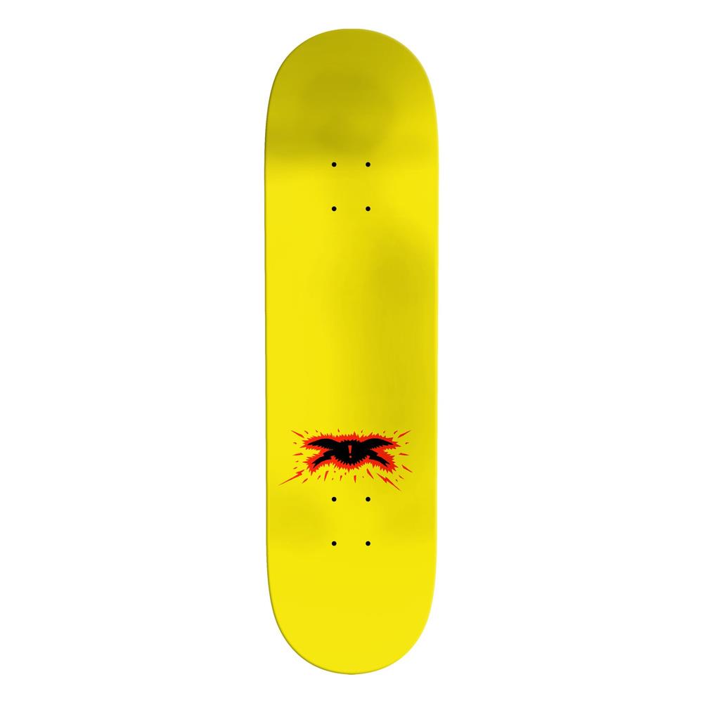 Antihero Grant Caution Skateboard Deck Yellow 8.38"