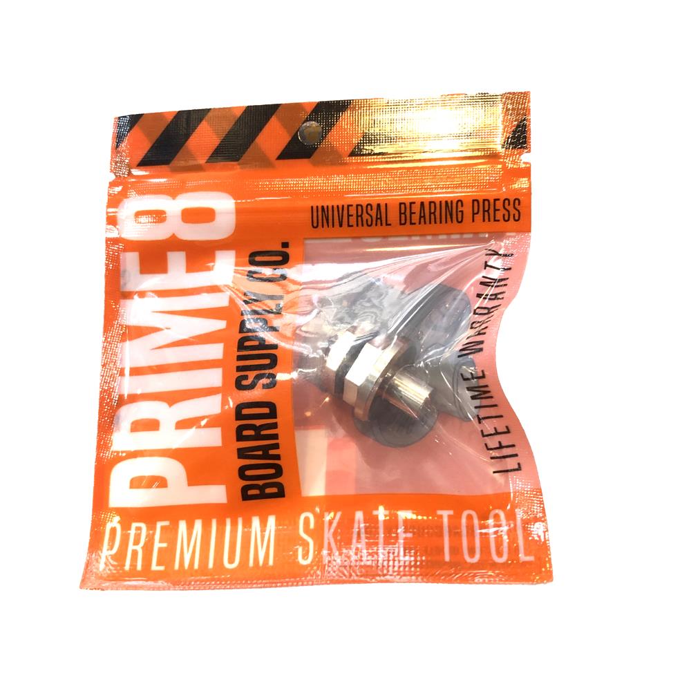 Prime8 Board Supply Co Skateboard Bearing Press Silver