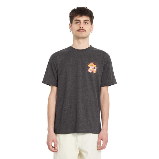 Volcom Meowdy Short Sleeve T-Shirt Heather Black