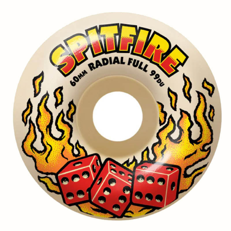 Spitfire Formula Four Skateboard Wheels F4 99 Hot Hand Radial Full Natural 60mm