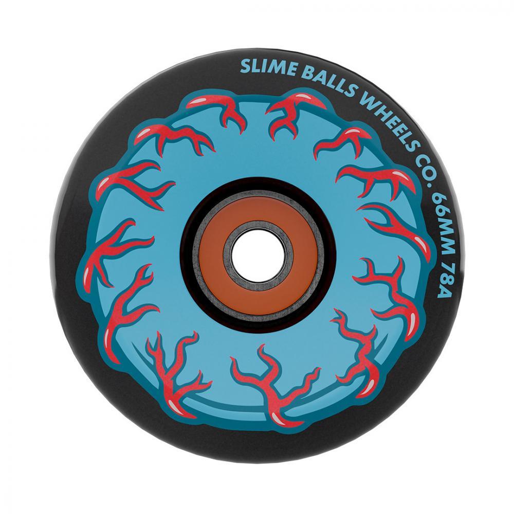 Slime Balls Wheels Prayer Candle Light Ups OG Black 66mm
