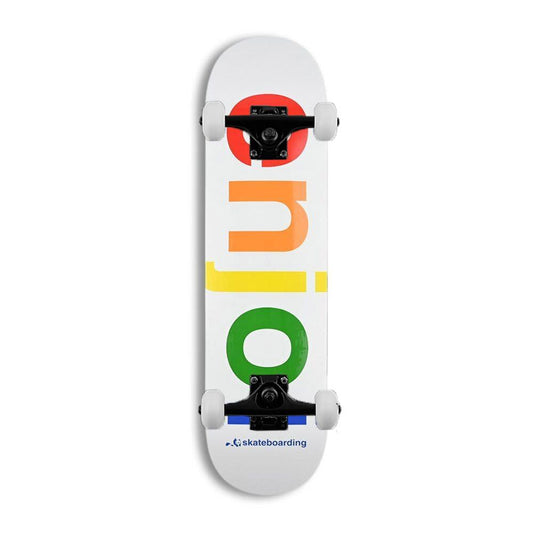Enjoi Spectrum R7 Complete Skateboard White 8.25''