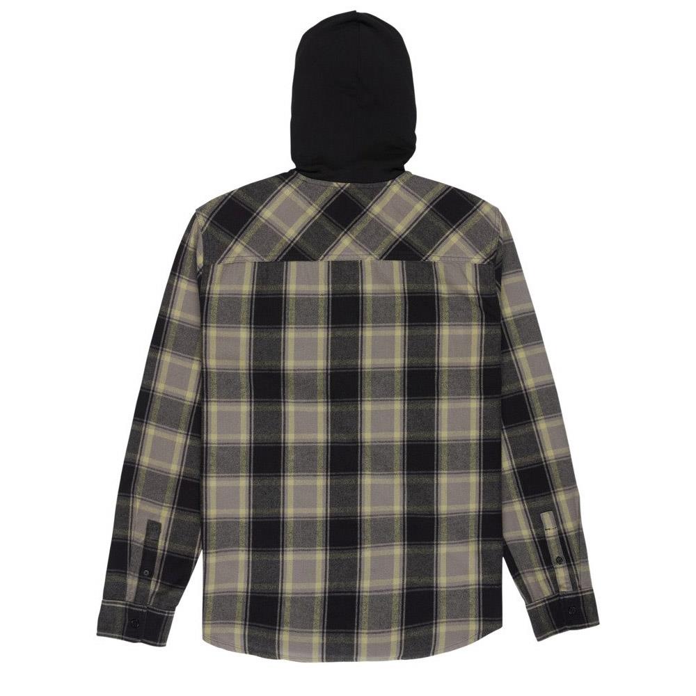 DC Shoe Co Ruckus Black Hooded Long Sleeve Shirt