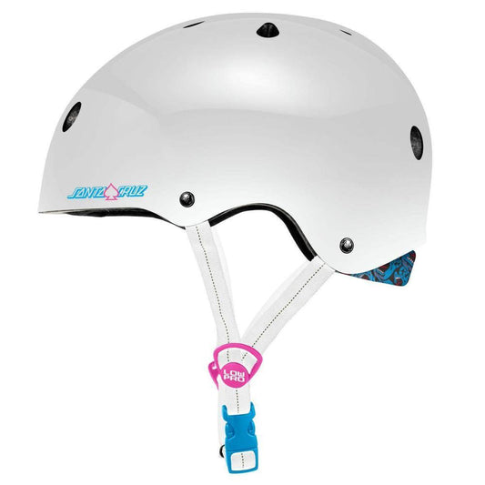 Pro-Tec Skateboard Helmet Low Pro Santa Cruz Edition White Gloss