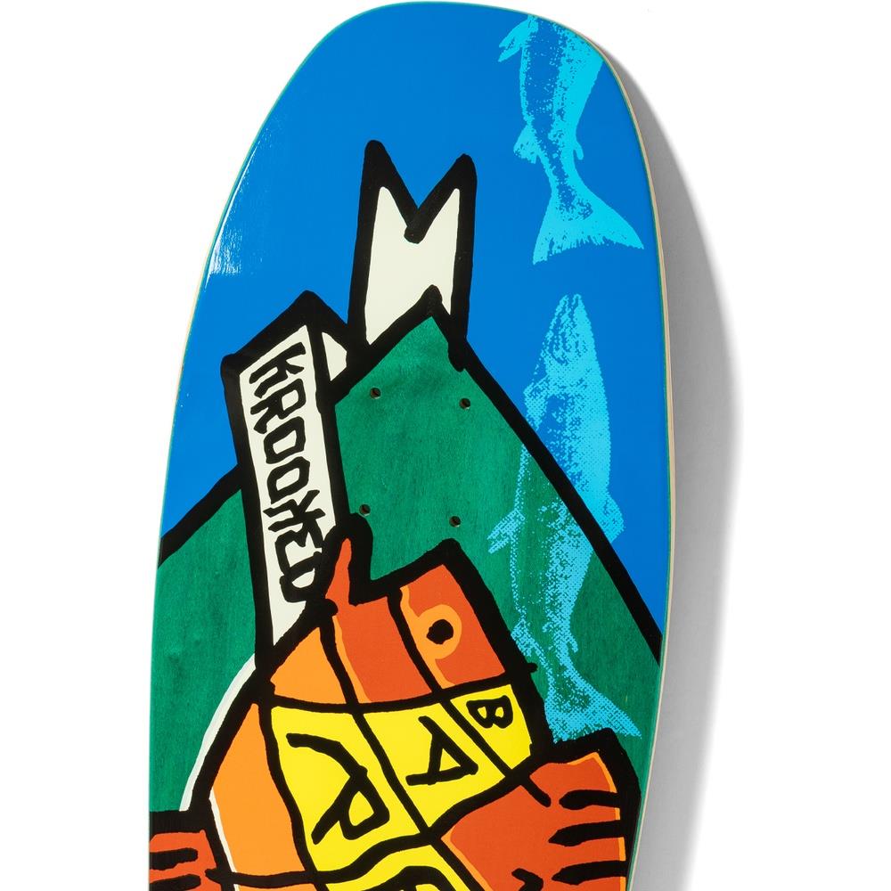 Krooked Barbee Trophy Skateboard Deck Blue 9.5"