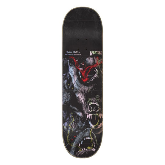 Creature VX Raffin Mortem Skateboard Deck Black Silver 8.6"