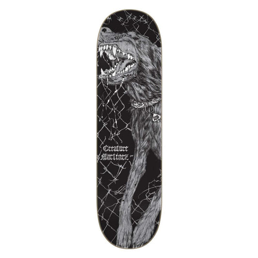 Creature Skateboard Deck Martinez Guero Pro Black Silver 8.6"