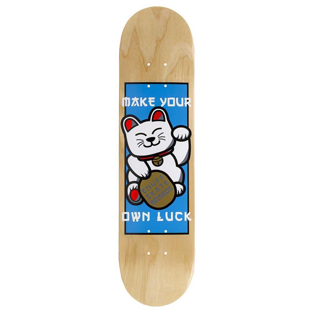 Enuff Designer Skateboard Deck Lucky Cat Natural 8.25"