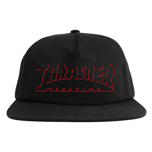 Thrasher Shadow Mag Logo Cap Black One Size