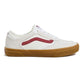 Vans Skate Rowley White Red Gum Skate Shoes