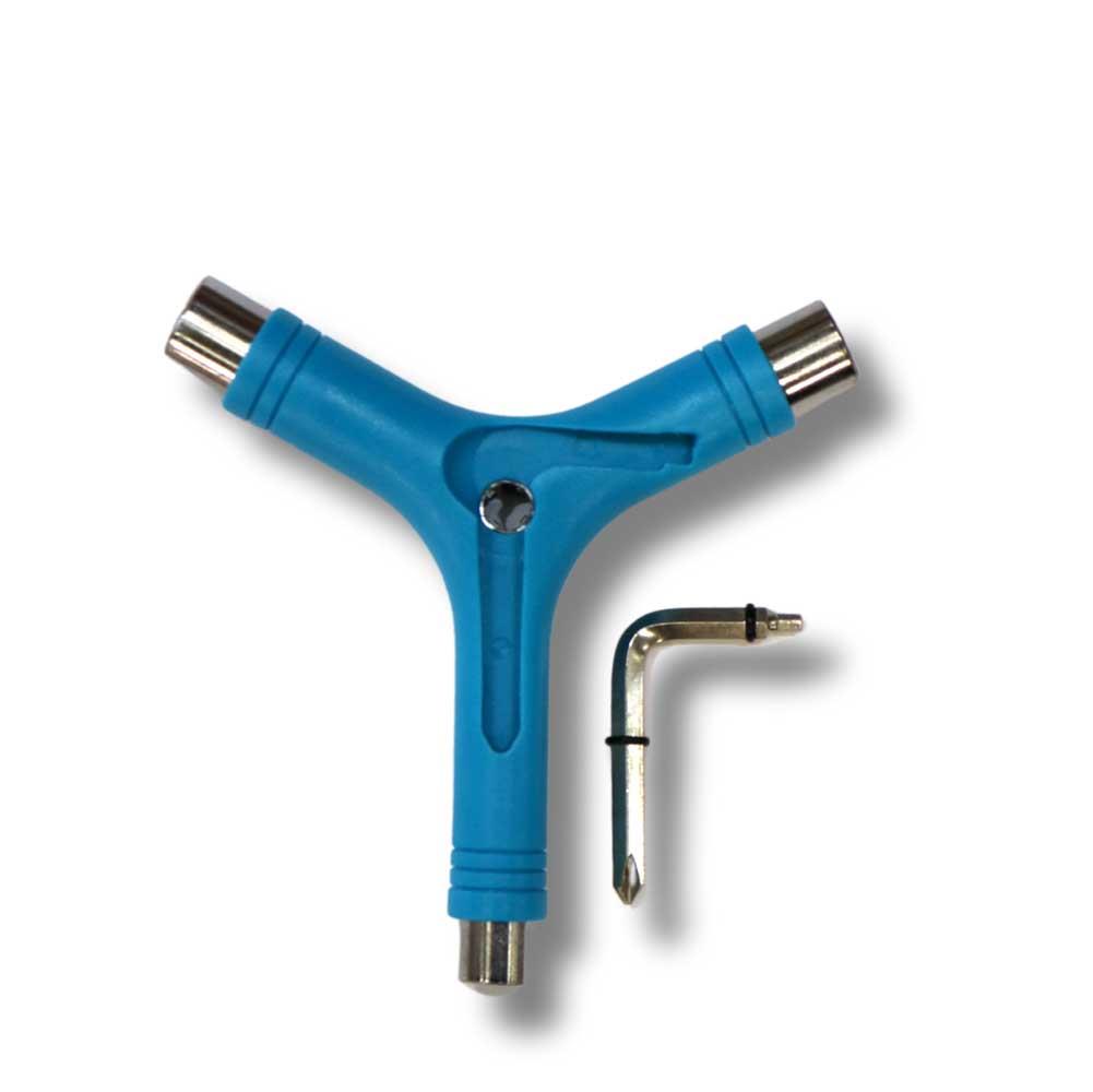G-Tool Y Skateboard Tool with Axle Rethreader Blue