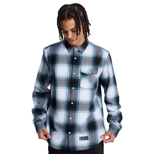 DC Shoe Co Marshal Flannel Shirt Storm Blue